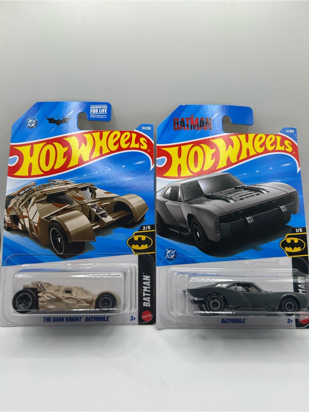 Hot Wheels Batmobile and The Dark Knight Batmobile 🦇 🏎️